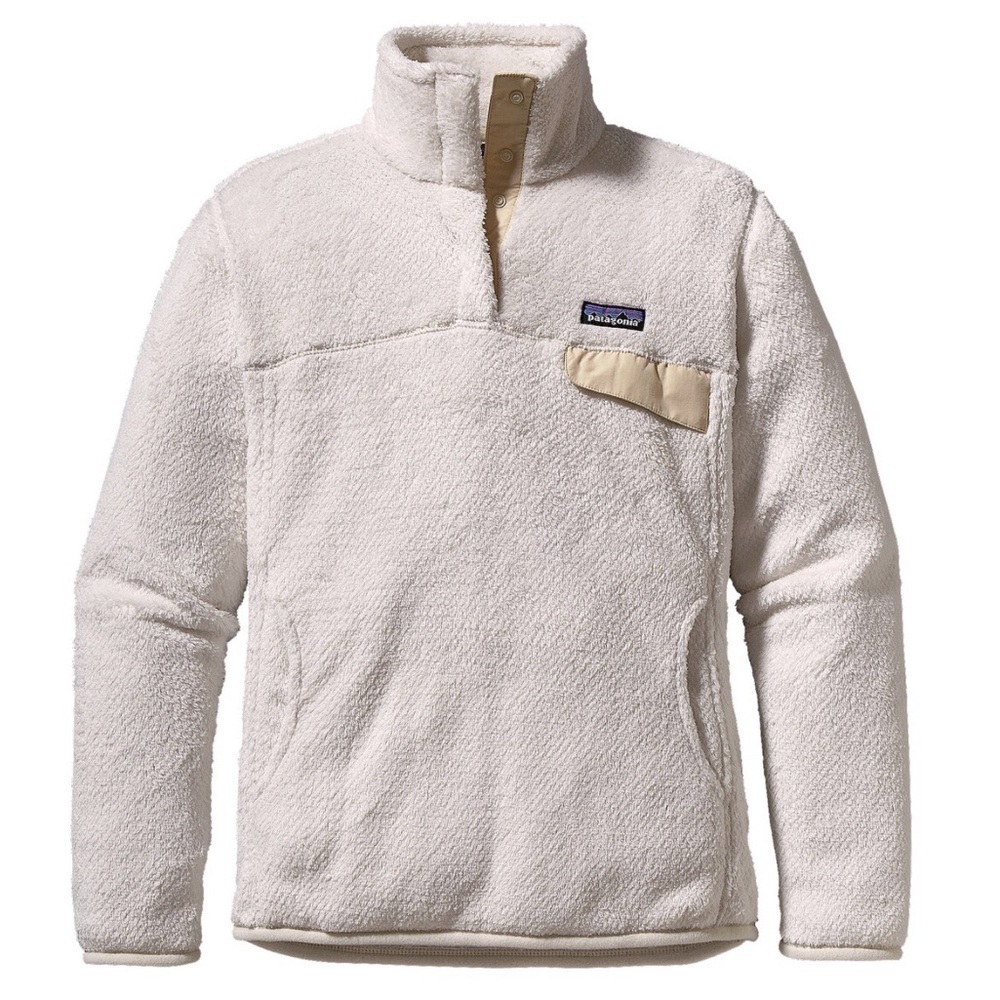 Patagonia Re-Tool Snap-T Fleece Pullover Natural Tan Pocket Women’s S